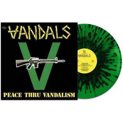 THE VANDALS Peace Thru Vandalism LP PUNK ROCK Hardcore REISSUE Green Splatter
