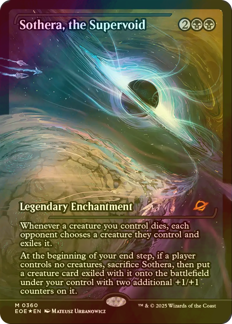 MTG スーパーヴォイド、ソセラ　フラクチャーfoil Sothera, the Supervoid (#386) (Showcase) (Fracture Foil