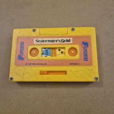 Vintage 1987 Milton Bradley Flipsiders Spiel Scavengers Gold