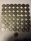 90% Silver Mercury Dime 50-Coin Roll Avg Circ# 7