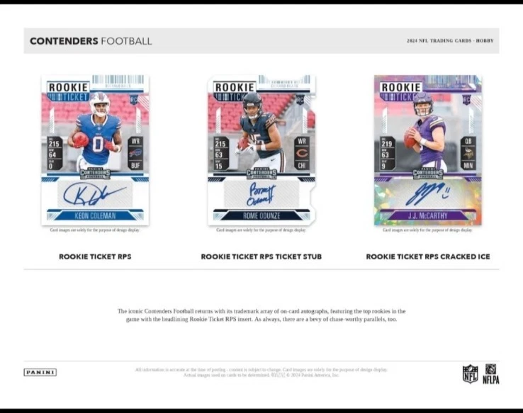 2024 Panini Contenders NFL Football Factory Sealed Hobby Box - Image 4 of 4