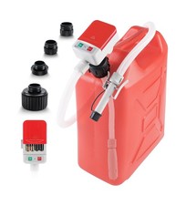 Fuel Transfer Pump with Auto-stop Sensor and 4 Tank Adapter, 2.4GPM 51" Hose ...