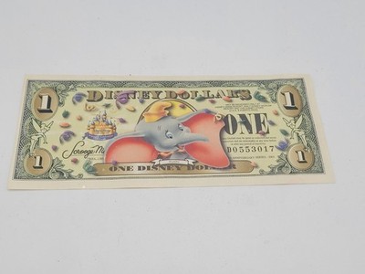 2005 Disney Dollar $1 Dumbo 50th Anniversary - NO BARCODE - Series D Crisp UNC 