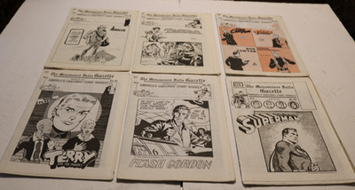 Lot of 6 Menomonee Falls Gazette Comics Great Condition 1972-1973 weekly