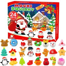 Govetom 2025 Mochi Squishy Advent Calendar 24 Days Multi-color Stress Toys
