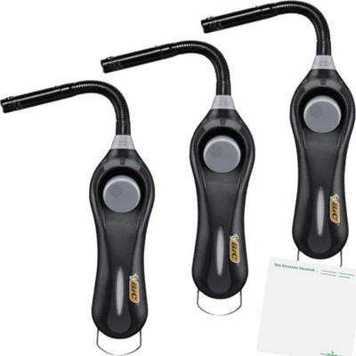 BIC Megalighter Flex Stabfeuerzeug 3 Stk keine Farbwahl usy Block
