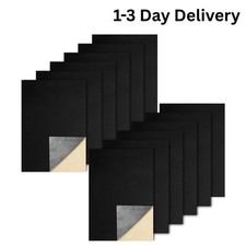 12Pcs Self Adhesive Felt Sheets, Black Felt Sheet with Adhesive Backing, 8x12 in