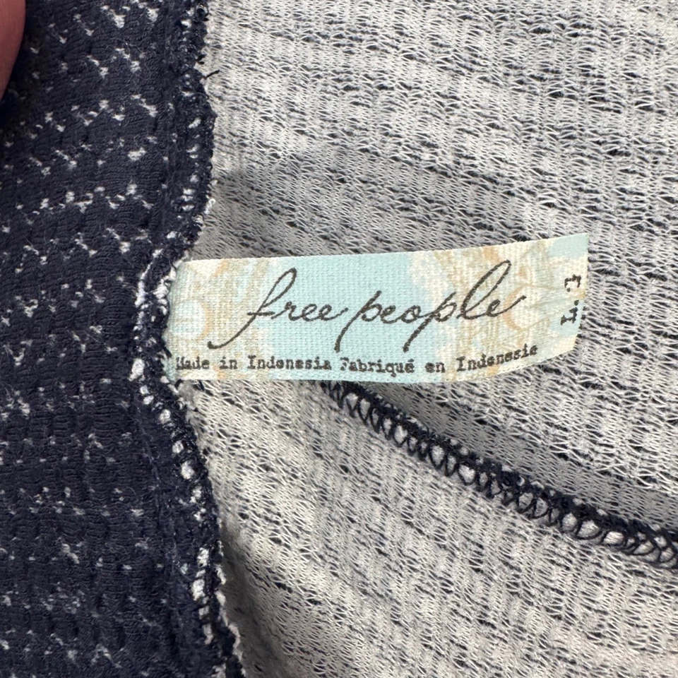 Falda Lápiz Free People Mujer L Azul Tejida Metálica Boho Indie Y2K Glam Fiesta Foto 3 de 4