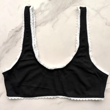 Anthropologie By Anthropologie Lace-Trim Scoop-Neck Bra Size S/M