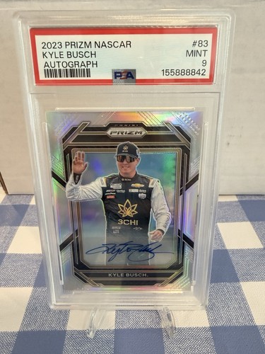 2023 Prizm NASCAR Kyle Busch Auto PSA 9