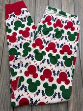 Hanna Andersson Disney Collection Mickey Mouse Holiday Pajama Pants Women's XXL