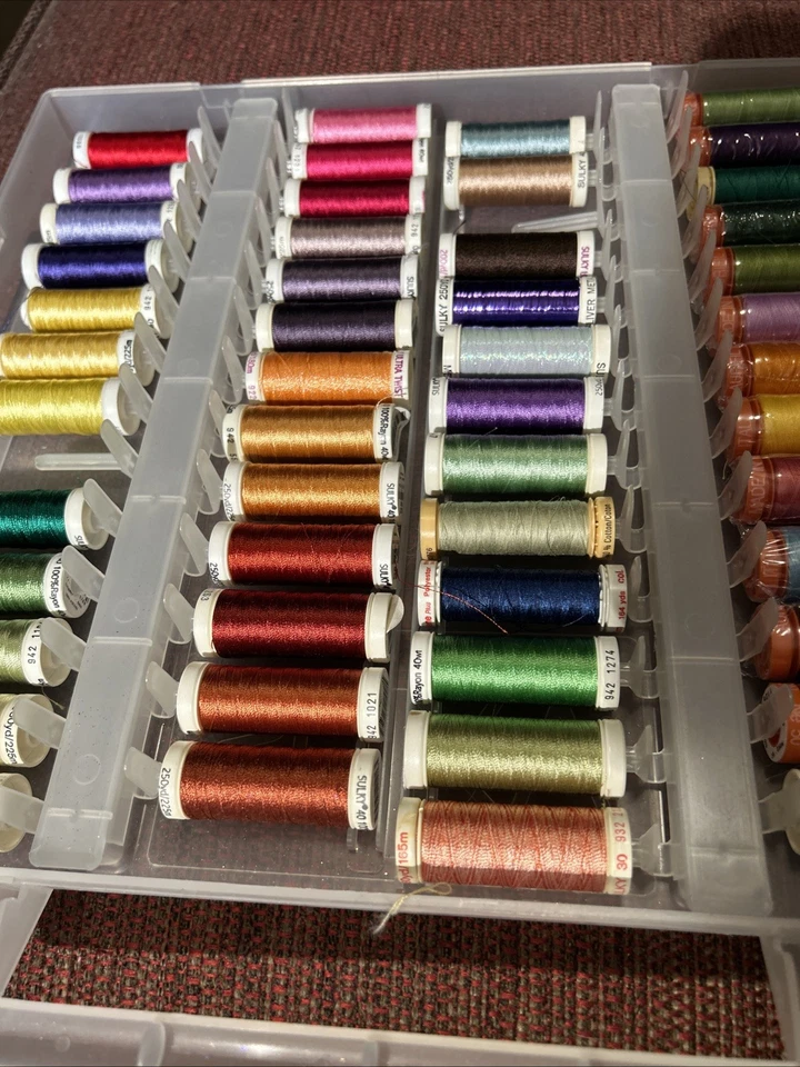 Sulky Embroidery Thread Case - With 50 Spools- 9 Still In Plastic! - Image 4 of 4