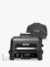 Image of Ninja Woodfire Electric BBQ Grill & Smoker OG701UK Air Fryer + Cover Bundle
