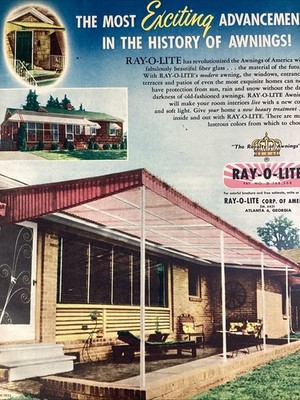 Atlanta Ga Ray-O-Lite Awnings Print Ad 1953 Atlanta AJC Royalty