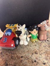 Little People Lot Of 4 - Free Shipping - Cow Person Zebra Car Little People Lot Of 4 - Free Shipping - Cow Person Zebra Car