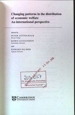 Changing Patterns in the Distribution of Economic Welfare: An Economic Perspecti