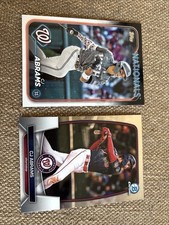 CJ Abrams 2 Card Lot - 2023 Bowman Chrome #74 & 2024 Topps #37