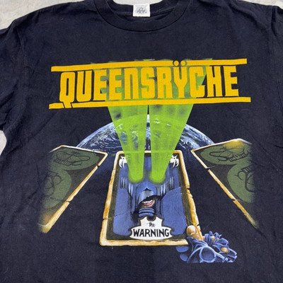 Queensryche Shirt The Warning Tour Vtg 90s Black Unisex Fan shirt PA7201