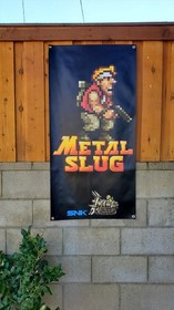Metal Slug Neo Geo SNK Banner 90s Arcade Game Rare Japanese Little Tokyo