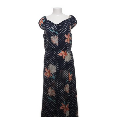 Airisa, Maxikleid, Größe: XXL, Blau/Mehrfarbig, Acryl/Polyester/Viskose #LJX