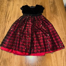 Cinderella Christmas Holiday Dress 4t red spa...