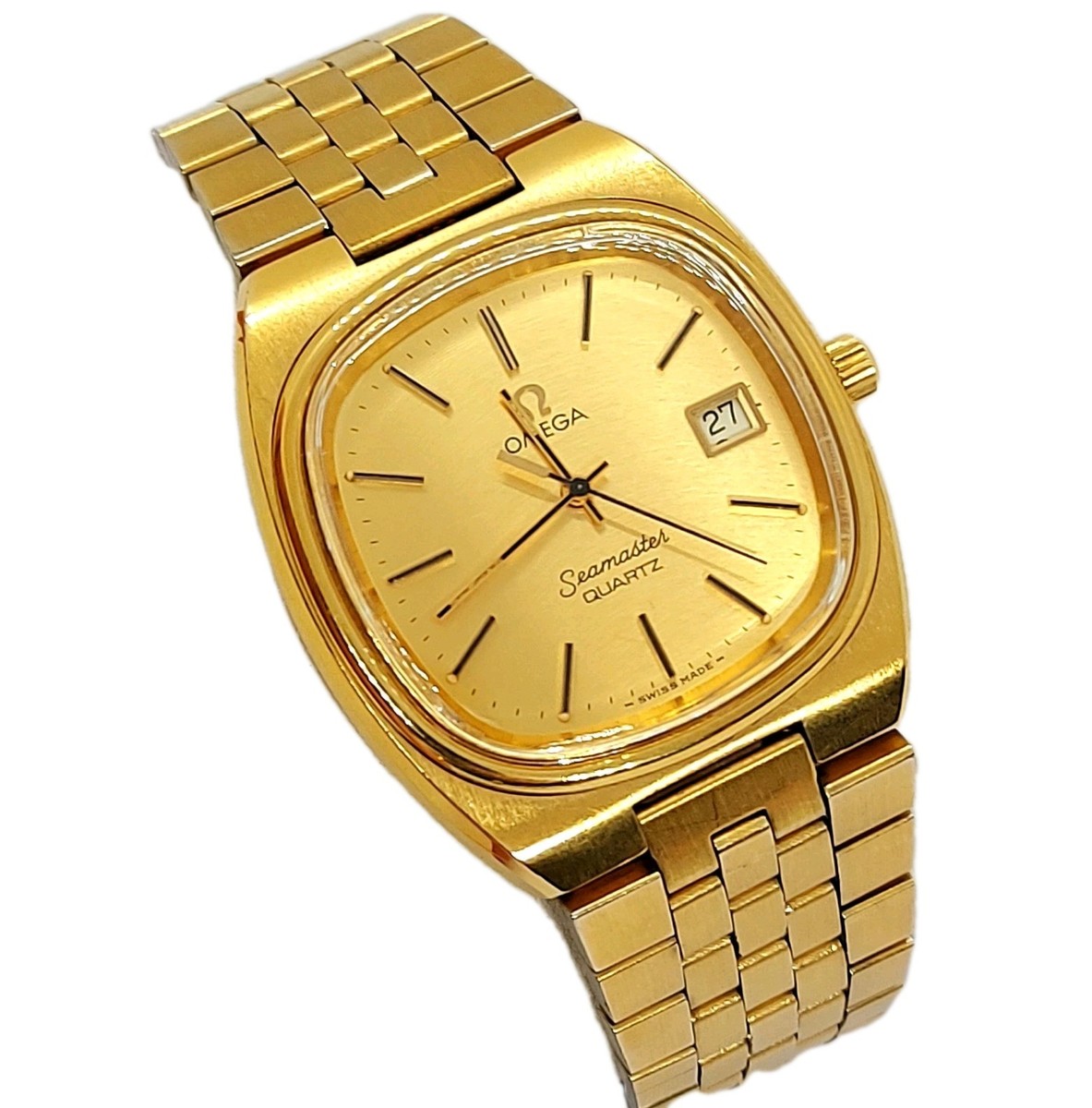 OMEGA Seamaster Quartz Date Gold-plated Ref.196.0085 Cal.1342