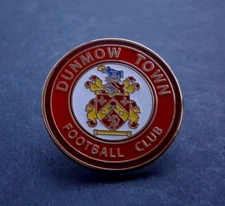 DUNMOW TOWN FOOTBALL CLUB BUTTERFLY PIN BADGE
