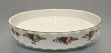 Royal Albert Old Country Roses 9.5 Quiche  Flan Dish England