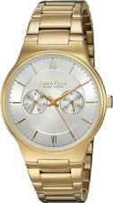 Caravelle New York by Bulova Men's Gold 44A109 Analog Display Quartz Watch
