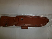 VINTAGE- BARK RIVER KNIFE CO-LEATHER SHEATH- NEW OLD STOCK-STILL IN PLASTIC-