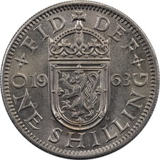 Great Britain - 1 Shilling - 1963 - Unc - Scottish shield