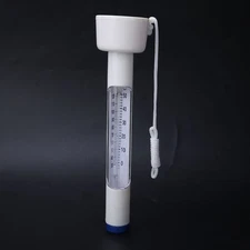 Portable PP Thermometer with Lanyard for Swimming Pool Bath Fish Pond 0-50℃
