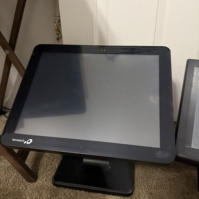 Bematech point-of-sale touchscreen monitor, likely a 15-inch model