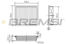 Filtro aria FA1170 BRAMSI per SUBARU