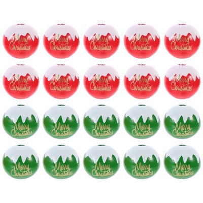 20Pcs Weihnachten Diy Kugeln Halskette Poliert Spacer Bead Gimham Für Urlaub