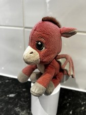 Rare Shrek 3 DRONKEY Donkey Dragon Baby Plush Teddy Toy Soft 2007 Vintage Red