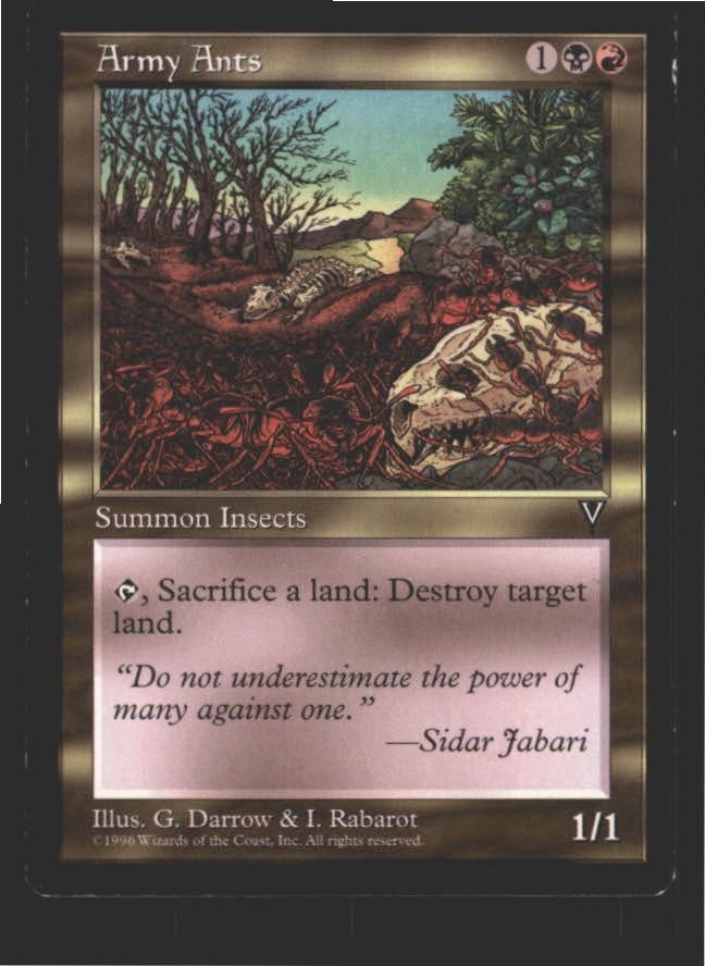 Army Ants Uncommon Visions Magic: The Gathering Lightly Played