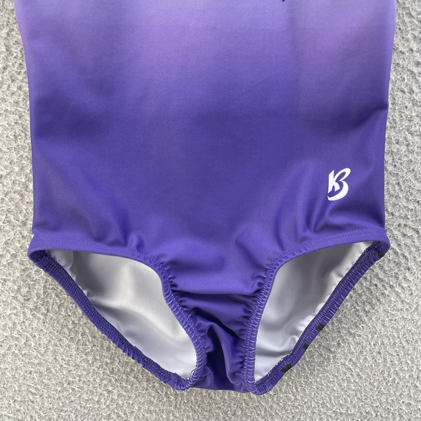 Byers Leotard Girls 9/10 Purple Rhinestones Gymnastics Competition Bee Leotards