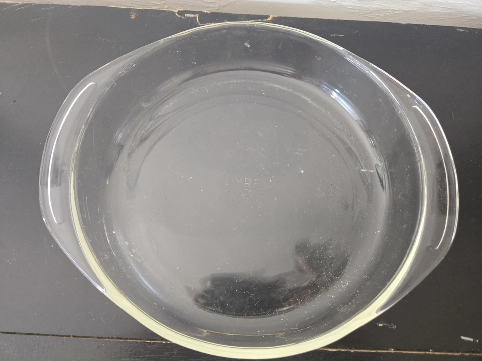 Plat À Fond Ronde PYREX ORIGINAL F-3, 8 3/4" Fabriqué Aux État-Unis - Photo 3/4