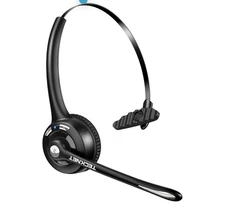 TECKNET Bluetooth Headset, Wireless Headset with Noise Canceling Microphone