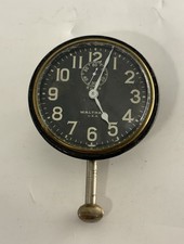 Vintage 1930s Waltham Watch Co. Antique Car Dash Clock 8 Day Watch For Parts Vintage 1930s Waltham Watch Co. Antique Car Dash Clock 8 Day Watch For Parts