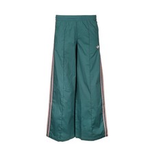 adidas Wideleg Pants Womens Green Casual Athletic Bottoms KC0677