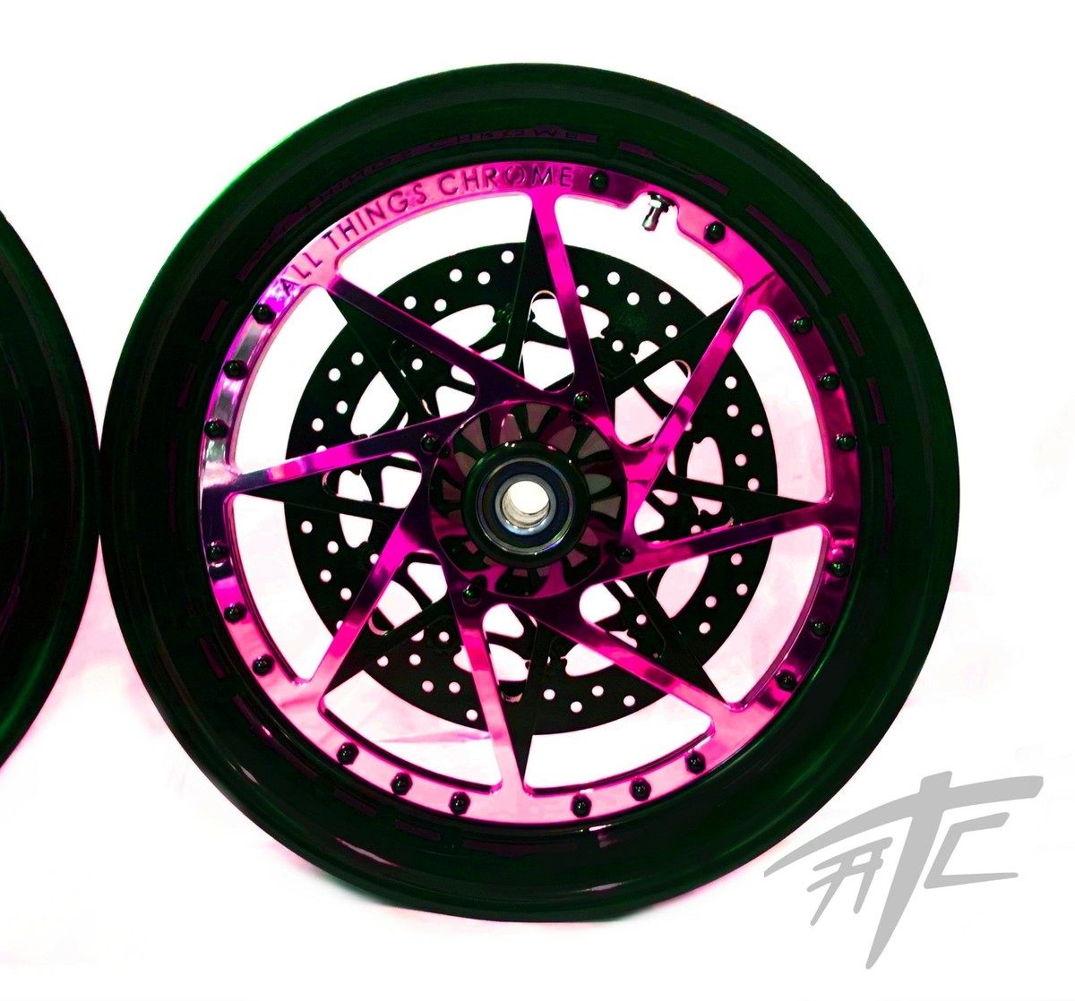 ニャンチャ NINJA STOCK SIZE BLACK & PINK SWITCHBACK WHEELS 06-11