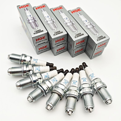 8x NGK 3199 Zündkerze BKR6EQUP Für BMW E46 E39 E60 E61 M52 M54 Audi A6 4B A8 4D