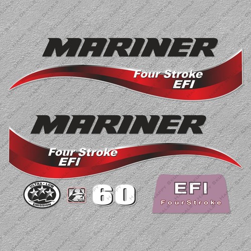 Kit Autocollants Compatible Avec Moteur Hors-bord YAMAHA 80 Stickers