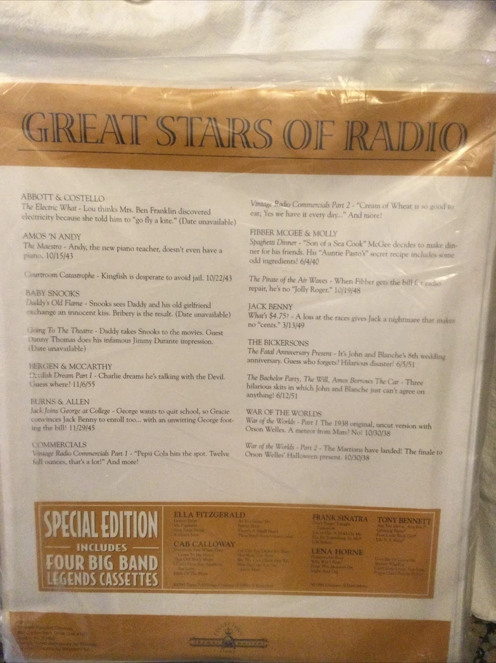 Great Stars of Radio: Thomas Pacconi,20 Audio Tapes,Radio Personality Photo Book Foto 2 de 4