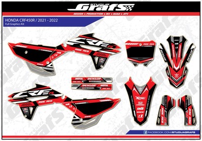 Honda Complete Dirt Bike Graphics Cr Crf 50 80 100 110 150 230 250 450 R F Rx L Ebay