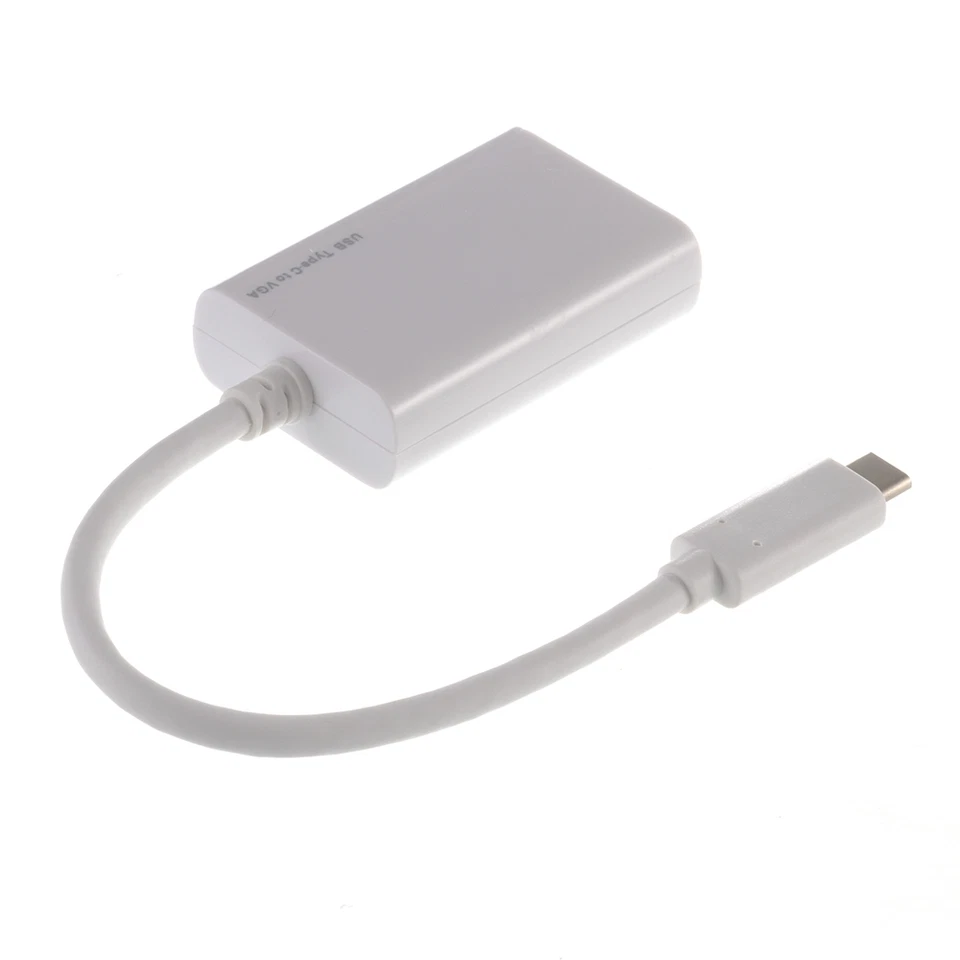 USB3.1 Type C USB-C to VGA Female Adapter Cable for 12"Macbook Monitor Projector - Image 4 of 4
