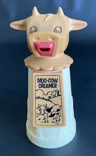 Vintage 1970s Moo Cow Coffee Creamer Container Whirley Industries Warren PA