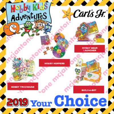 MIP Carl's Jr. 2019 HOBBY KIDS ADVENTURES Nick Jr. KID TV Show YOUR Toy CHOICE